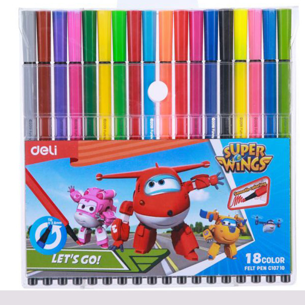 Bút dạ 18 màu Deli C10710